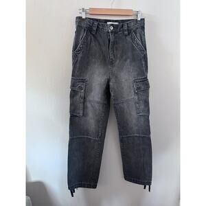 BDG Urban Outfitters Skate Fit mens size 30 distressed black cargo pants cotton